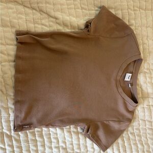Brown aritzia tna top